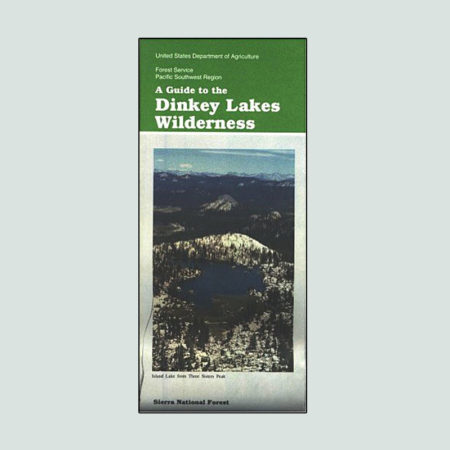 Dinkey Lakes Wilderness Map